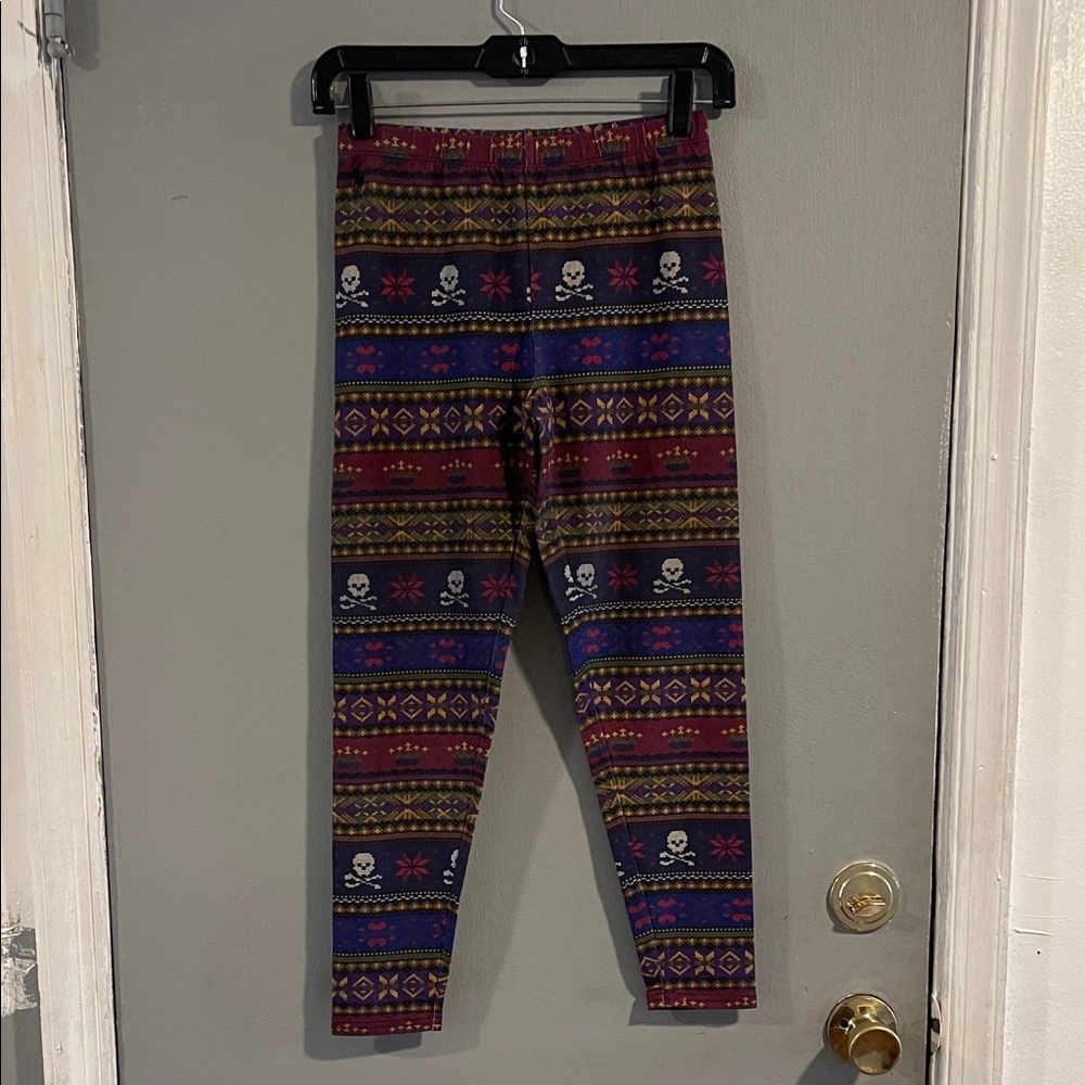 Polo‎ by Ralph Lauren Kids abstract skull Leggings Size L
